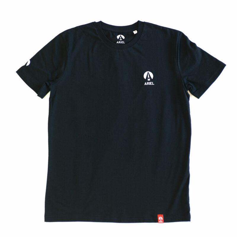 Ariel Embroidered T Shirt - Black